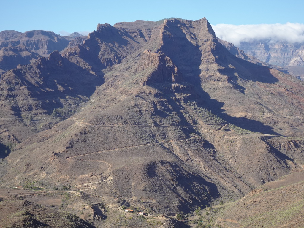 The Barranco de Fataga ravine, viewed from the Mirador Astronómico de la Degollada de las Yeguas viewpoint