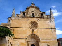 Facade of the Parish Church of Sant Miquel at the Plaça de sa Font de Santa Margalida square