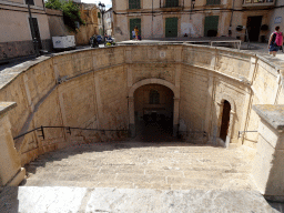 Staircase at the Plaça de sa Font de Santa Margalida square