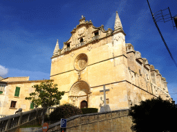 South side of the Parish Church of Sant Miquel at the Plaça de sa Font de Santa Margalida square