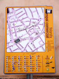 Map of the town center