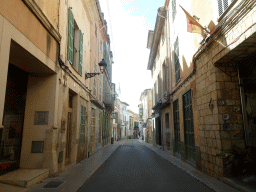 The Carrer del Mar street, viewed from the rental car