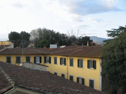 Houses and hills at the southwest side of the city, viewed from Miaomiao`s room at the La Chicca di Boboli hotel