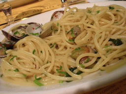 Spaghetti at the La Grotta di Leo restaurant