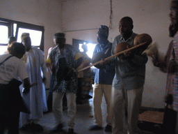 People making music at the Foumban Royal Palace