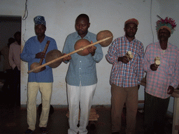 People making music at the Foumban Royal Palace