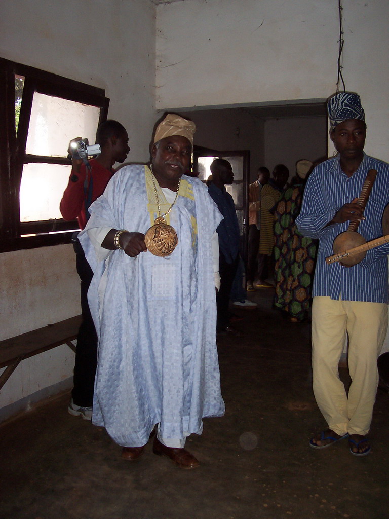 People making music at the Foumban Royal Palace