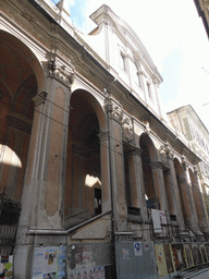 Front of the Santi Vittore e Carlo Church at the Via Balbi street