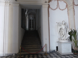 Staircase and statue at the entrance hall of the Royal Palace