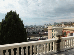 The Old Harbour (Porto Antico) and the Lighthouse of Genoa, viewed from the roof terrace of the Royal Palace