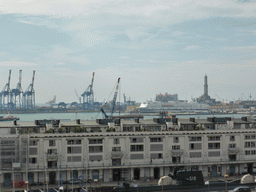 The Old Harbour and the Lighthouse of Genoa, viewed from the roof terrace of the Royal Palace