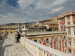 Miaomiao at the roof terrace of the Royal Palace