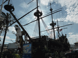 The Neptune galleon in the Old Harbour