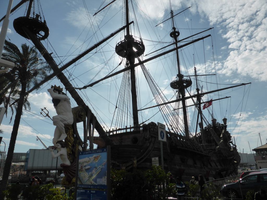 The Neptune galleon in the Old Harbour