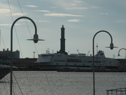 The Lighthouse of Genoa, viewed from the Aquarium of Genoa