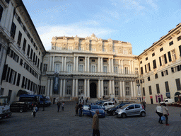 Front of the Doge`s Palace (Palazzo Ducale) at the Piazza Giacomo Matteotti square