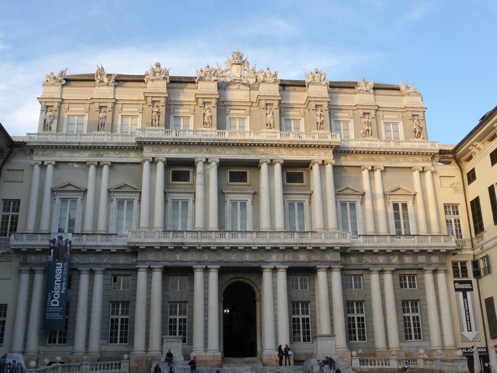 Front of the Doge`s Palace at the Piazza Giacomo Matteotti square