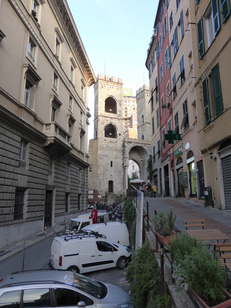 The Porta Soprana gate and the Via di Porta Soprana street