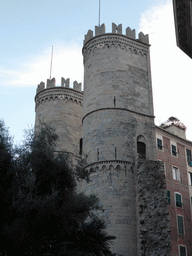 The Porta Soprana gate, viewed from the Via Dante street