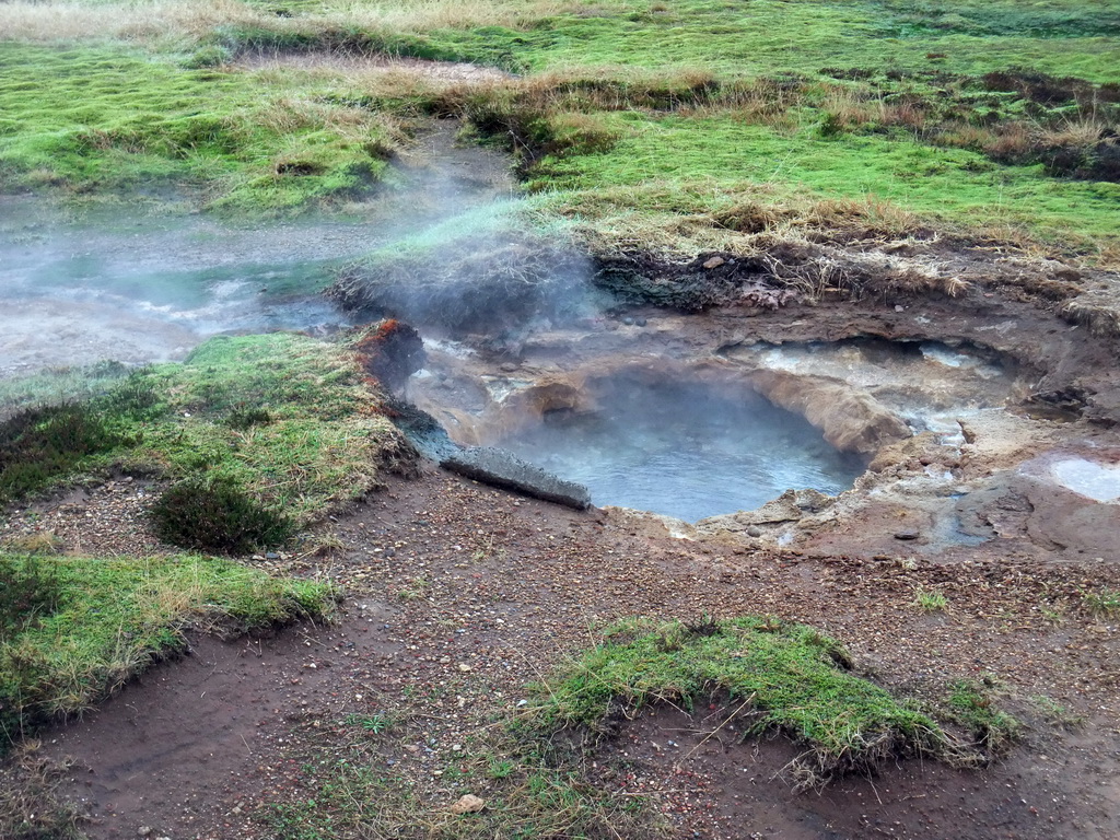 The Litli Strokkur geyser at the Geysir geothermal area