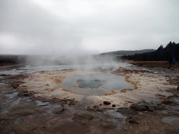 The Strokkur geyser at the Geysir geothermal area