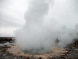 Eruption of the Strokkur geyser at the Geysir geothermal area