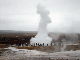 Eruption of the Strokkur geyser at the Geysir geothermal area
