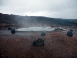 The Konungshver geyser at the Geysir geothermal area