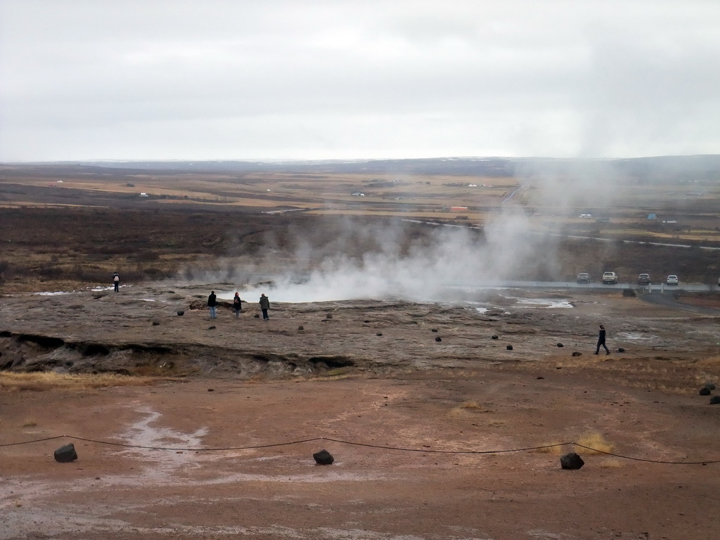 The Geysir geyser at the Geysir geothermal area