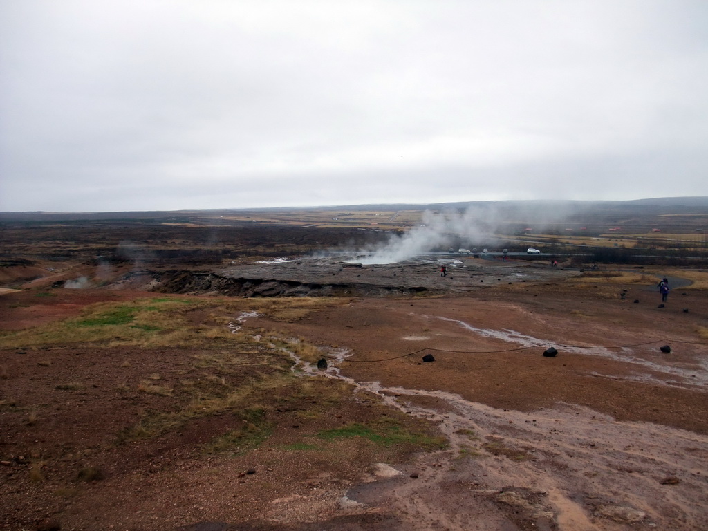 The Geysir geyser at the Geysir geothermal area