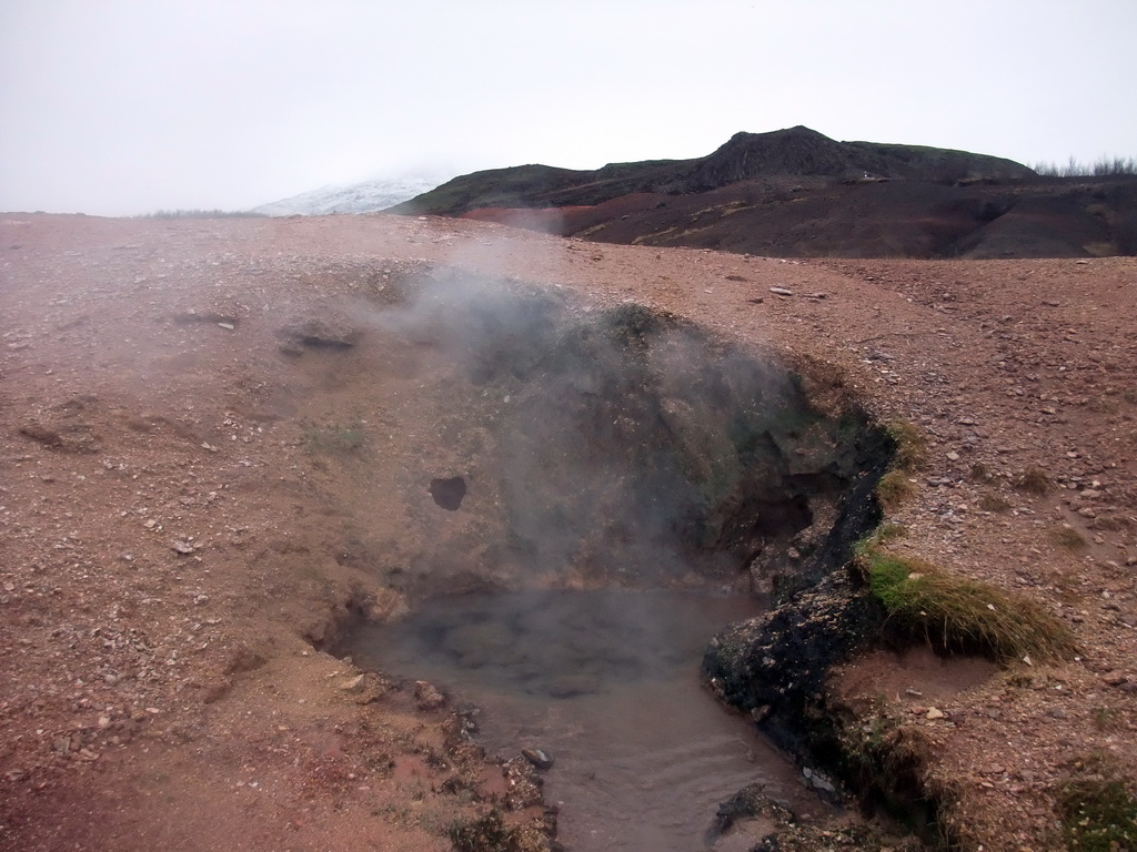 Small geyser at the Geysir geothermal area