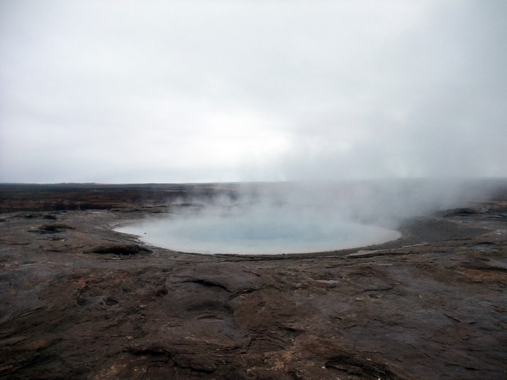 The Geysir geyser at the Geysir geothermal area