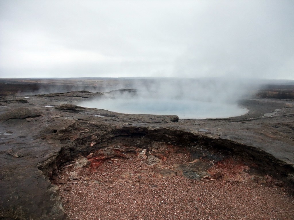 The Geysir geyser at the Geysir geothermal area