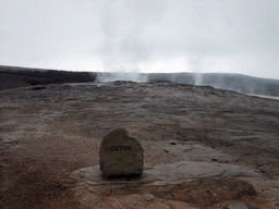 The Geysir geyser at the Geysir geothermal area