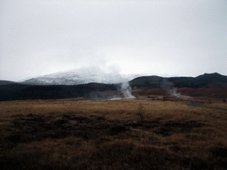 Several small geysers at the Geysir geothermal area