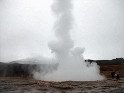 Eruption of the Strokkur geyser at the Geysir geothermal area