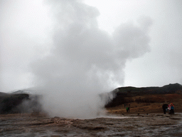 Eruption of the Strokkur geyser at the Geysir geothermal area