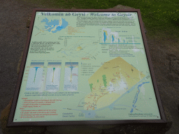Information and map on the Geysir geothermal area