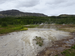 Several small geysers at the Geysir geothermal area