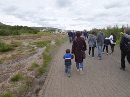 Miaomiao and Max at the Geysir geothermal area