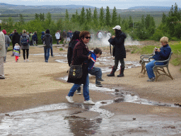 Miaomiao and Max at the Geysir geothermal area
