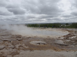 The Strokkur geyser at the Geysir geothermal area