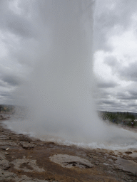 Eruption of the Strokkur geyser at the Geysir geothermal area