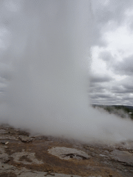 Eruption of the Strokkur geyser at the Geysir geothermal area