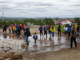 Miaomiao and Max at the Geysir geothermal area