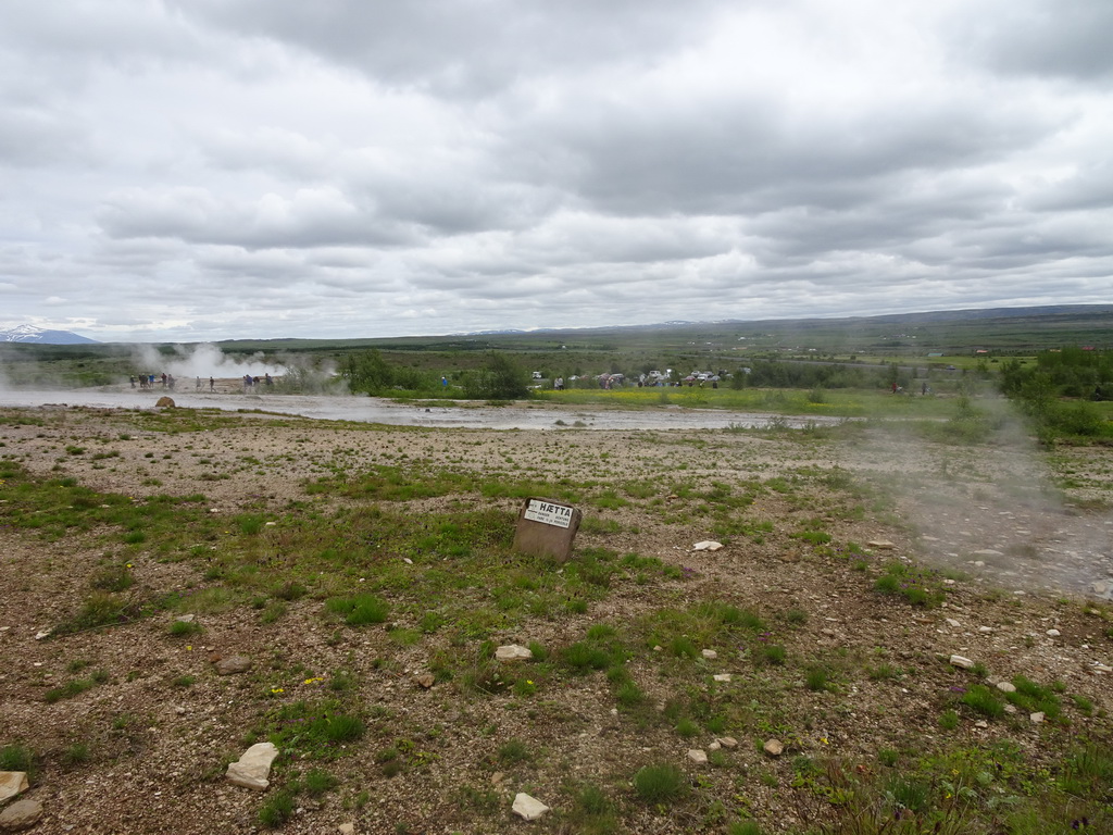 The Geysir geyser at the Geysir geothermal area