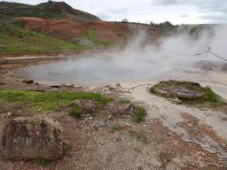 The Konungshver geyser at the Geysir geothermal area