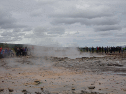 The Strokkur geyser at the Geysir geothermal area