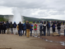 Eruption of the Strokkur geyser at the Geysir geothermal area