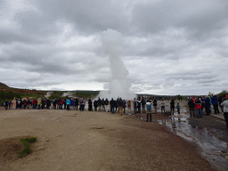 Eruption of the Strokkur geyser at the Geysir geothermal area